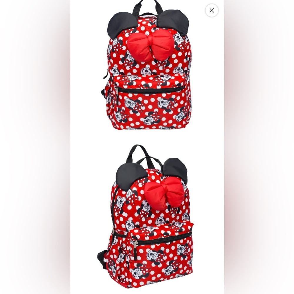 SOLD—Disney Minnie Mouse Red Polka Dot Backpack NWT